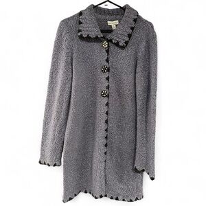 Kintamani Blue Knit Long Cardigan - Large